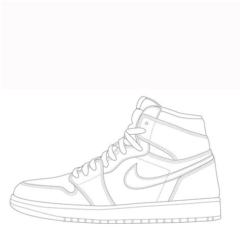 jordan 1 high drawing